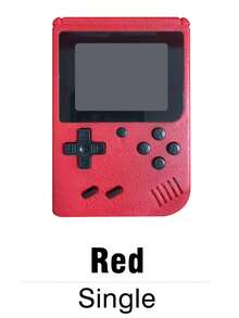 1pc Retro Game Console With 400 Nostalgic Classic Games Built In 3.0-Inch Large Screen Can Be Connected To TV Supports Two-Player Battle Old-Fashioned Red And White Machine Mini Portable Handheld Rechargeable Holiday Birthday Gift For Men And Women