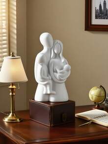 Scultura di coppia in abbraccio, decorazione per la casa, statua d'amore romantica moderna, adatta per ufficio, libreria, decorazione da tavolo (Coppia in abbraccio bianca)