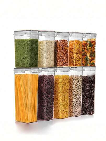 6pcs Storage And Organization,Labeled And Marked Airtight Food Storage Containers And Condiment Jars - Keep Grains, Flour, Salt, Pepper And Sugar Fresh - A Dishwasher Kitchen Pantry Organization And Storage Solution,Funny Stocking Stuffers,Stocking Stuffers For Adults