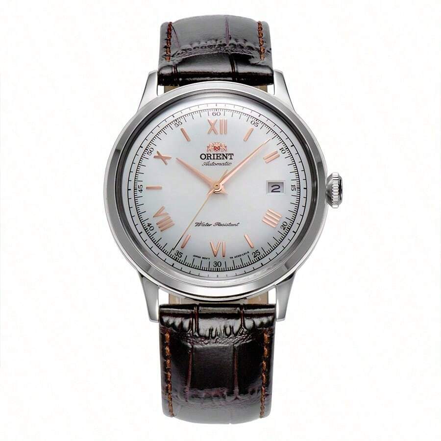Đồng hồ nam ORIENT Double Lion cơ tự động hoàn toàn, gương bong bóng cổ điển, chống nước FAC00007W0 - Bạc - Xem 1