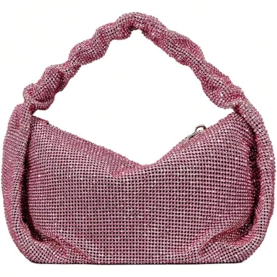 Women's Bling Evening Clutch Bag Sparkly Rhinestone Purse, Crystal ...