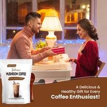 Mushroom Coffee, 11 Superfood Mushrooms Including Hericium Erinaceus, Reishi, Chaga, And Ashwagandha, Instant Mushroom Coffee For Enhanced Energy, Memory, And Digestion, Decaffeinated And Sugar-Free - Nhiều màu - Xem 6