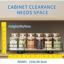 Gewürzregal - L27*B32.2*H6CM-Einzelne Schicht - Übersicht 4