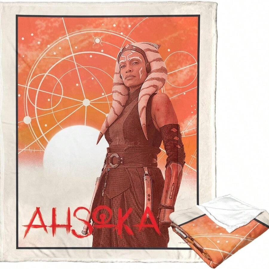 Northwest Star Wars - Ahsoka Silk Touch Throw Blanket, 50_ X 60_, Warrior StanceNorthwest Star Wars - Book Of Boba Fett Woven Jacquard Throw Blanket,Northwest Star Wars - The Mandalorian Silk Touch Sherpa Throw BlanketNorthwest Star Wars - The Mandalorian Silk Touch Throw Blanket,Northwest Star Wars - Young Jedi Adventures Silk Touch Throw Blanket, Young Jedi Adventure - 白色 - 查看 1