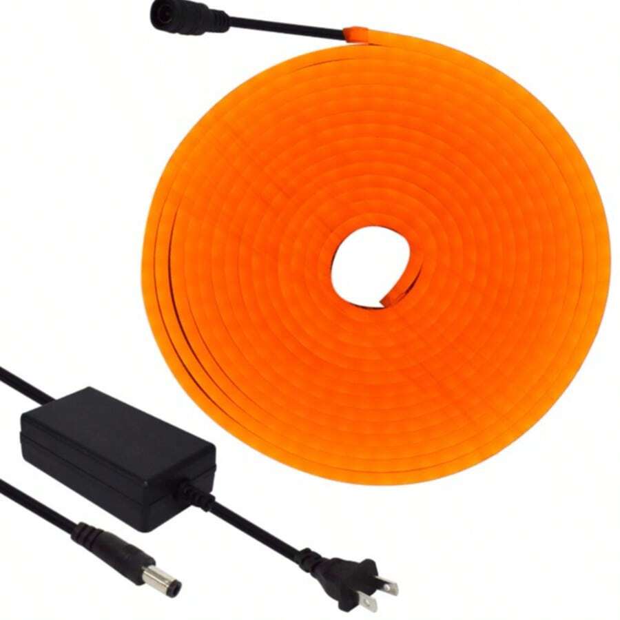 BUYTITI 5m Flexible Neon LED Light Strip Orange, Yellow, Red - Japan A Type Plug(100V) - View 1
