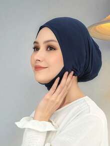 1 件/2 件女式氨纶颈部保暖头带，高弹性围巾帽，时尚纯色无檐小便帽，适合日常佩戴 - 彩色 - 查看 27