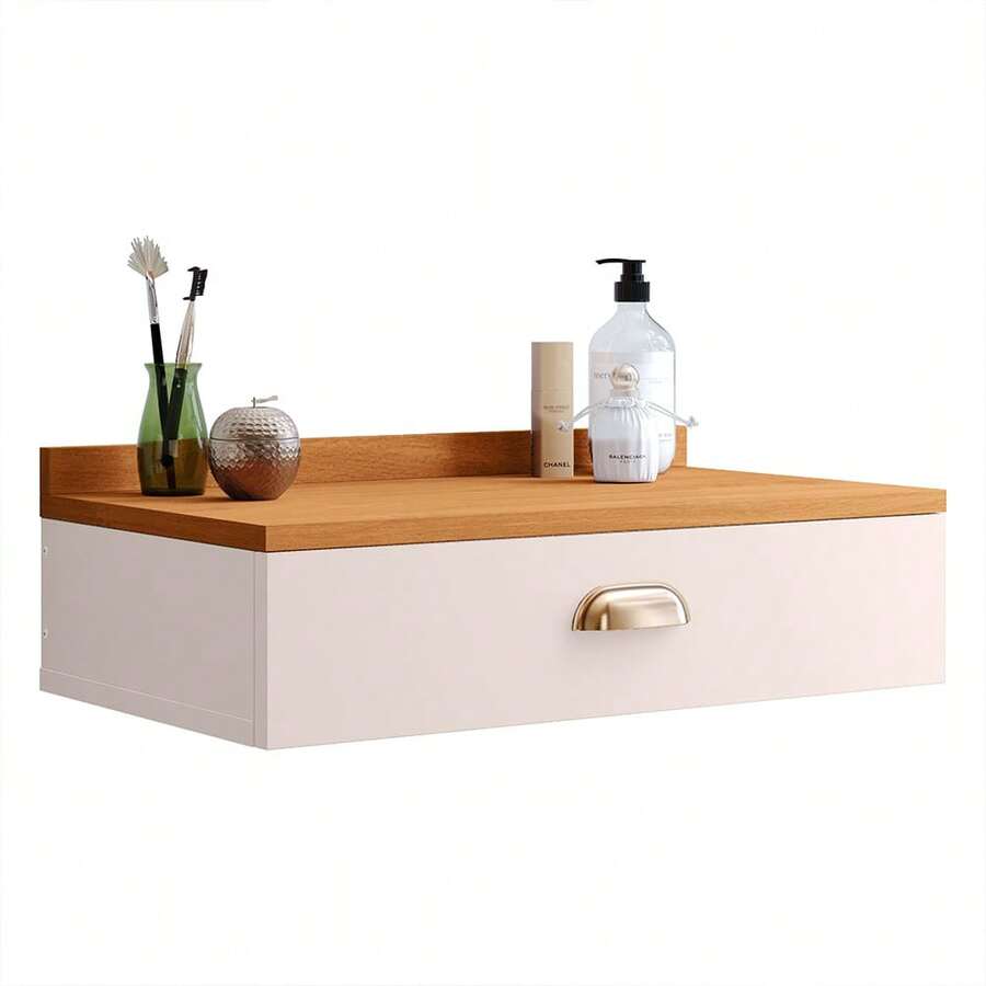 RPM Stores Hanging Dressing Table Gloss Table Makeup Bench Drawer Dressing Corner Small Bedroom Teenager Girl