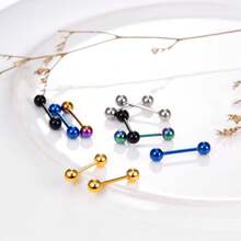 9 Pairs Of Punk Retro Style Stainless Steel Earring Sets, With Multiple Styles To Choose From, Suitable For Daily Or Party Use, And Can Be Given As Gifts To Friends And Family