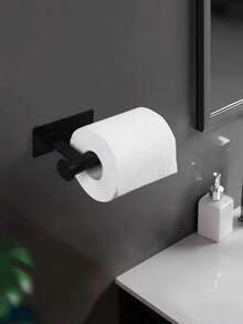 1pc Tissue Roll Holder Hook, For Bathroom, Toilet, Kitchen, No Drilling Required