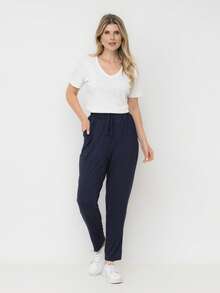 Calça viscoycra cod:7021 - Azul Marinho - Visão 8