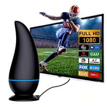 Antena Interna Para Tv Digital Amplificada 1080 Hdtv Cabo 3m - Entrada do Brasil (220V) - Visão 5
