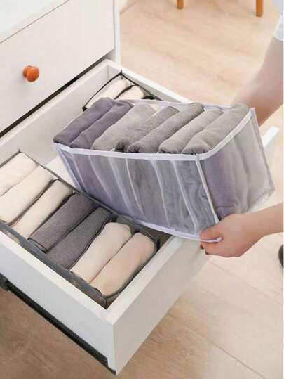 内衣抽屉收纳盒、内衣衣柜收纳分隔盒、储物箱、衣橱收纳盒和储物盒、可折叠内衣胸罩袜子收纳盒
