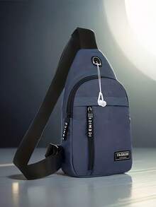 1 حقيبة كتف للرجال، هدية عيد الأب، حقيبة صدر متعددة الوظائف للتنزه، حقيبة ظهر خفيفة الوزن، هدية مضحكة