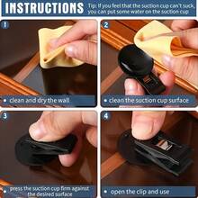 4 Portable Car Suction Cup Clips, In-Car Window Suction Cups, Detachable Mounts Suitable For Sun Visors, Curtains, Towels, And Receipts