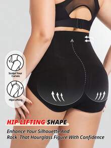 FLARIXA Plus Size Seamless Super High Waist Shaping Panties Slimming Tummy Control Waist Trainer Body Shaper Shapewear For Women Underwear Women's Underwear Sheath Flat Belly Woman Lingerie Briefs Butt Lifter