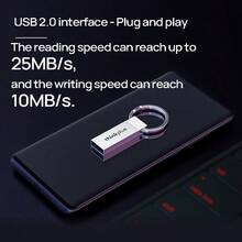 Lenovo USBTU201帶環 商務U盤金屬材質 易掛大鋼環 高效傳輸 多重防護持久耐用 珍珠鎳 - 珍珠鎳 - 查看 5