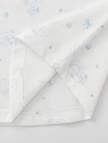 Balabala Girls' Pajama Set 2025 Autumn - Cute Home & Outing Wear For Toddlers - Blue Tint - View 5