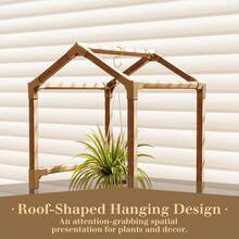 Plant Stand Indoor Hanging Plant Shelf Outdoor Large Plant Rack For Multiple Plants Boho Home Decor Plant Gift For Mom Woman - Brown - View 5