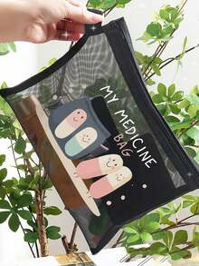 Outdoor Travel Offices Carry Small-Capacity First-Aid Kits Mesh Bag, Portable Medicine, First-Aid Kits And Pill Packaging Containers, With Pills, Nurse Letter, Medication, Travel Pill Organizer, Aid Kit Bag, Perfect Health Gift, Makeup Bag, Cosmetic Bag, Travel Toiletry Bag, Daughter Gift, Make Up Pouch, Makeup Bag Gift For Make Up Organizer,Christmas Gifts,Pouch,Travel,Gifts For Women,Women's Necessaire,Travel Essential,Pouch,Clutch / Small Handbag,Necessaire,Makeup Organizer,Makeup Organize,Pouch,Brush Holder,Mini Pouch,Large Capacity Pouch