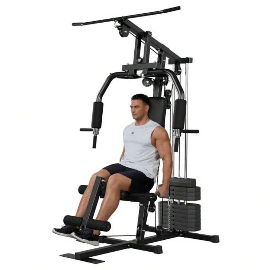 All In One Home Gym Equipment, Weight Machine With 100 Lbs Weight Stack ...