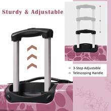 MERAX Hardshell Luggage Sets 3 Pcs Spinner Suitcase With TSA Lock Lightweight-20"+24"+28" Luggages,Pink Purple - Hồng Tím - Xem 11