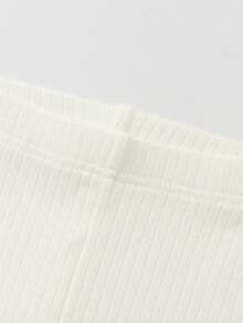 Balabala Girls' Thermal Pants 2025 Autumn - Anti-Bacterial Base Layer - Off-white - View 3