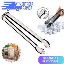 Stainless Steel Ice And Fruit Tongs 18.5 CM - Multicolor - Ver 3