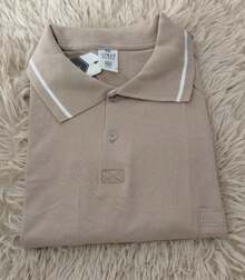 Men's Plus Size Pocket Polo Shirt - Màu be - Xem 1