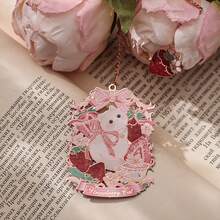 1 Marcador de página da série Rococó Sweetheart, com design requintado e sofisticado, estilo fofo e um acessório de leitura que também serve como porta-páginas