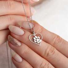 Personalized Dog Paw Print Necklace, Custom Name Pet Memorial Jewelry Gift, Engravable Pet Lover Gift, 18K Gold Plated