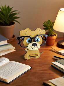 1pc Creative Dog Shaped Eyeglasses Frame, Unique Detachable Sunglasses Organizer, Desk Decoration Holder For Sunglasses, Office Supplies