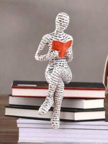 1 قطعة من الراتنج الشمالي بتصميم بسيط وأشكال حرفية للقراءة، ديكور مكتبي وأرفف الكتب، ديكور منزلي للقراءة