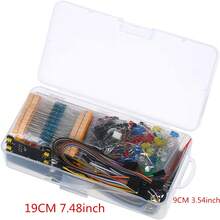 Electronic Components Kit 830 Connect Points Breadboard Cable Resistor Applicable For UNO R3 | Perfect STEM Gift For Students, Makers & Engineers - Christmas, Birthday & Graduation Idea - Multicolor - View 7