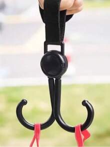 5个装多功能电动滑板车挂钩，重型悬挂式挂钩，婴儿车包夹，儿童推车通用挂钩 - 彩色 - 查看 7