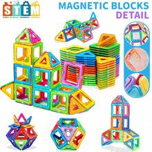 Magnetic Toys Starter Set Classroom Must Haves,Halloween Gifts For Kids Toys, Magnetic Blocks For Toddlers Magnet Building Toys Preschool Montessori Learning Games For Boys & Girls,Random Color - Multicolor - View 4