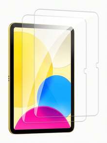 2 Pcs Tempered Glass Screen Protector Compatible With The Entire IPad Series, Scratch-Resistant, Anti-Drop, Waterproof, Fingerprint-Resistant, Super Smooth, Perfectly Compatible With The Screen, No Bubbles, Providing The Best E-Sports Experience And Ultra-High Definition Visual. Gift For Birthday, Family, Friends Pad Screen Protector, Pad Accessories Shockproof Full Cover - Clear - View 1