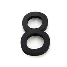 现代 3D 亚克力镜面门牌号 - 自粘式、壁挂式、贴纸式阿拉伯数字 - 适用于家庭、街道、公寓、办公室、酒店房间和邮箱地址牌的装饰艺术贴花 - 无需电池，非电动塑料材料