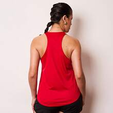 Women's Plain Training Tank Top For Running, Gym, Sport - Đỏ - Xem 4