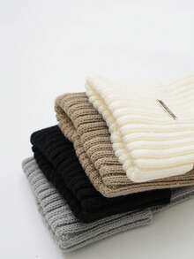 1Pair Solid Color Leg Warmers, Warm Socks, Fashionable And Cozy, Suitable For Back To School Outfit, Autumn/Winter, Casual Shopping, Holiday, Christmas Party Wear Autumn Accessories