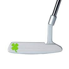 1pc Silvery Lucky Clover Golf Putter, Golf Club Head Widened By 32 33 34 35 36 Inches, Hooded Golf Club - Increases Ball Speed, Easy To Hit With Aiming Line - Silver - View 4