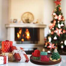 Rellenos para calcetines navideños, velas de cera de soja perfumadas 3 PIEZAS, regalos de Navidad, decoración del hogar, centro de mesa navideño, decoraciones festivas