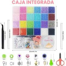 17000 Cuentas para Pulseras, kit para Hacer Pulseras Cuentas Pulseras, Kit de Cuentas, Letras para Pulsera Cuentas para Hacer Pulseras y Collares, Cuentas de Letras Cuentas para Bisuteria - 5000+ Piezas - Ver 2