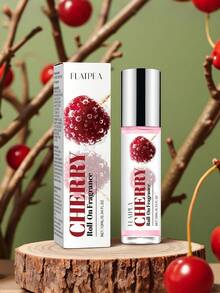 10 ml/0,34 fl oz Parfum phéromone charmant aux cerises pour femmes - Design mini portable à bille, parfum frais de fleurs de cerisier, cadeau parfait pour Noël, la Saint-Valentin et les fêtes - Parfum de cerise - Voir 2