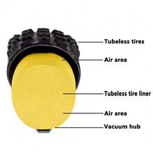 ENLEE 1 pieza Protector de neumático sin cámara para bicicleta ENLEE con correas fijas para prevenir lesiones y pinchazos, forro de esponja para proteger el tubo interior de la bicicleta de carretera y de montaña, accesorio para ciclismo al aire libre