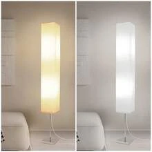 HonoDing Japanese Paper Floor Lamp With Rice Paper Shade - Corner Lamp For Home Decor Bedroom, Office & Living Room - Beige Halloween Decorations ,Lights For Room(Square) - US A Type Plug(110-127V) - View 6