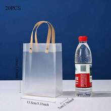 30/20/10个装透明PVC礼品袋，生日派对礼品包装手提袋，纪念品包装袋 - 無色 - 查看 19