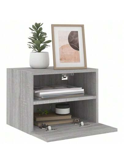 VidaXL TV Wand Unit 40x30x30 Cm Processed Wood Grijs Sonoma view 5