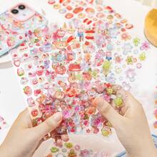 1 Sheet Sticker, Sweet Sugar Party Series, Delicate And Cute 3D Stickers, Used To Decorate Photo Frames, Computer And Phone Cases, Headphones, Water Cups, Junk Magazines, Pencil Cases, Desktop Decorative Stickers, Back-To-School Season Stickers, School Supplies