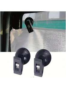 2 Stücke/4 Stücke Auto Sonnenblendenklemme, Saugnapfklemme Halterung für Sonnenblende, Vorhang, Handtuch, Karte, Ticket