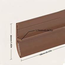 1pc Durable PVC Door Bottom Seal Strip - Self-Adhesive Upgraded Thicker Rubber Dust-Proof Seal, Soundproof, Easy To Install, Polished Surface - Suitable For Bathroom And Room Doors, Soundproof Strip | Smooth Door Seal | PVC Structure - Multicolor - View 4